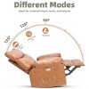 Power Swivel Massage Chair – Overstuffed Faux Leather Recliner with Vibration & Heating for Living Room Relaxation - 4 of 4