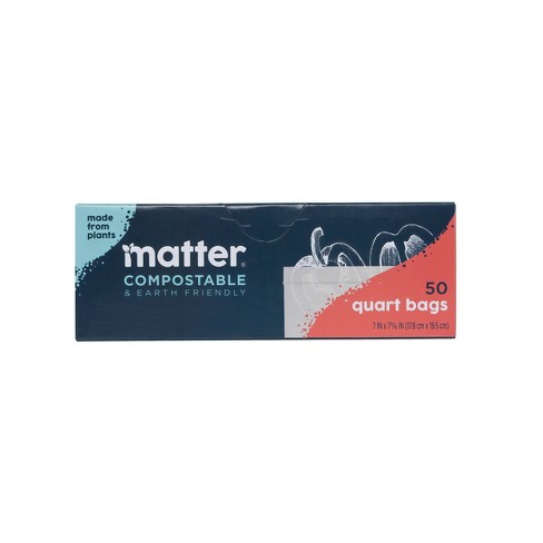 Matter Compostable Quart Bags - 50ct : Target