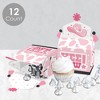 Big Dot of Happiness Rodeo Cowgirl - Treat Box Party Favors - Pink Western Party Goodie Gable Boxes - Set of 12 - 3 of 4