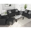 Signature Design by Ashley Jazmore 3-Piece Coffee Table Set with End Tables - Dark Brown/Faux Marble Finish - 3 of 4
