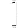JONATHAN Y Mallory Modern Minimalist Indoor/Outdoor Iron Pleated Shade Rechargeable/Cordless Dimmable Integrated LED Floor Lamp - 4 of 4