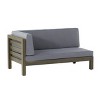 GDFStudio Cascada Outdoor Acacia Wood 9 Seater Sectional Sofa Chat Set with Cushions - 4 of 4