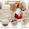 Plush Fuzzy Rugs Ultra Soft Fluffy Furry Rugs Non Slip Non Shedding Area Rug Indoor Carpet Nursery Rugs for Kids Room Bedroom Home Decor - 4 of 4