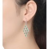 Guili Sterling Silver Plated Chandelier Earrings with Cubic Zirconia – A Sophisticated and Sparkling Statement Piece for a Glamorous, Timeless Look. - 2 of 4