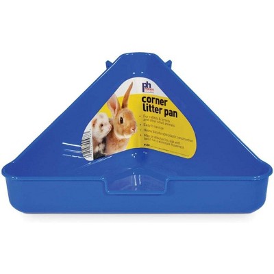 Prevue Pet Products SPV488 Rabbit and Ferret Corner Litter Pan, Colors Vary