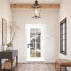 PexFix 36"x80" 8 Lite Full Lite Clear Glass Right Hand Inswing Fiberglass Entrance Door 6-9/16 Door jamb White Primed Fiberglass Knock Down Front Door - 4 of 4