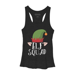 Women's Design By Humans Christmas Elf Squad By GiftsIdeas Racerback Tank Top - 1 of 3