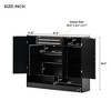 GustoWave Shoe Cabinet for Entryway Ample Storage Space Shoe Organizer with Drawer Doors Open Shelf for Heels Slippers Black - 2 of 4