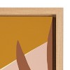 18" x 24" Sylvie Sunrise Dove Framed Canvas by Kate Aurelia Holloway Natural - Kate & Laurel All Things Decor: Modern Style - 3 of 4