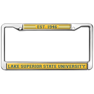 Lake Superior State School Logo Full Size Standard License Plate Metal Frame - 1 of 4