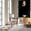 APRILSOUL35.00"Upholstered Dining Chairs Set of 2 ¨C Traditional Armchairs with Curved Lines, Solid Hardwood Frame - 2 of 4