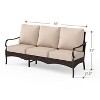 Captiva Designs 4pc Extra Large Metal and Rattan Outdoor Patio Fire Pit Set with Armchairs - 3 of 4