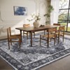 Area Rugs for Living Room Bedroom Washable Vintage Distressed Print Pattern Medallion Carpet Non-Slip Low Pile Rug - 2 of 4