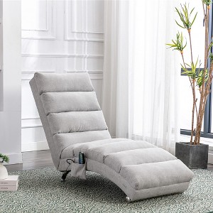 Chaise Lounge Indoor Chair Modern, Long Lounger for Office or Living Room - 1 of 4