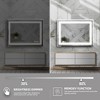 Stufurhome 24 in. W x 32 in. H Rectangular Beveled Edge 3-Colors Dimmable LED Anti-Fog Memory Wall Mount Bathroom Vanity Mirror - 4 of 4
