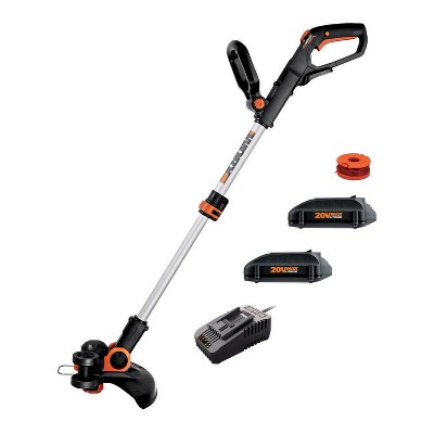 Worx Wg931 Power Share 20v Cordless Grass Trimmer, Hedge Trimmer, & Blower  Combo (batteries And Charger Included) : Target