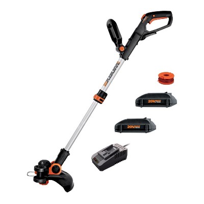 Worx Wg929 20v Power Share 12 Cordless String Trimmer & Turbine Leaf Blower  Combo (batteries & Charger Included) : Target