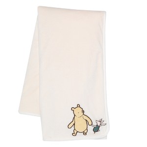 Lambs & Ivy Disney Baby Storytime Pooh Ultra Soft Fleece Baby Blanket - Cream - 1 of 4