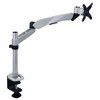 Mount-It! Single Monitor Desk Mount Articulating Desk Stand, Supports 15"-30" Screens, Spring Arm Dual-Segmented Single Monitor Mount, Silver - 2 of 4