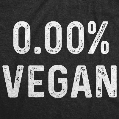 Мужские футболки Crazy Dog T-Shirts, Inc. Mens 0% Vegan T Shirt Funny Cooking Meat Eater Tee - Crazy Dog Men's T Shirt For Foodies Black S — фото 2