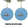Stockton University Primary Logo Porcelain Scalloped Holiday Christmas Tree Ornament  2.8" (7.1 cm) - 2 of 4