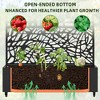 SpassWay 72"H Metal Planter Box with Trellis Raised Garden Bed with Arbor Privacy Screen with Wheels - 3 of 4