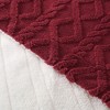 Garvee Heating Blanket, Thick Tufted Electric Blanket Throw with 6 Heating Levels and 8 Time Settings, Machine Washable Throw 50"x60", Red - 3 of 4