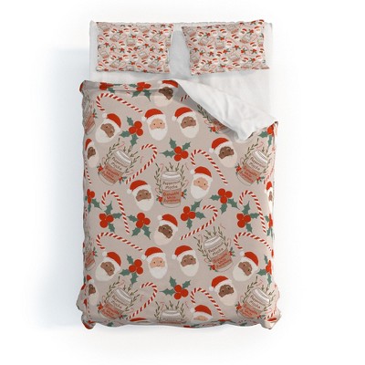 Dash And Ash Peppermint Mocha Full Duvet Cover + Pillow Shams - Deny ...