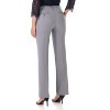 Rekucci Women's Smart Stretch Straight Leg Dress Pants with Zipper Closure – Office to Evening Wear - Charcoal, 12 Short - 3 of 4