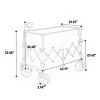 YONWAY Collapsible Wagon 220lbs with Big Wheels,Heavy Duty 300L Folding Utility Garden Cart with Big All-Terrain Beach Wheels & Drink Holders - 3 of 4