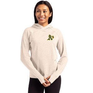 Athletics Cutter & Buck Adapt Knit Recycled Womens Heathered Hooded Pullover - 1 of 1