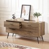 RISOKEYS Drawer Dressers Bedroom Furniture Large Storage Tower Unit, Dresser for Bedroom,Spacious and Stylish Closet,Hallway,Rustic Walnut - 4 of 4