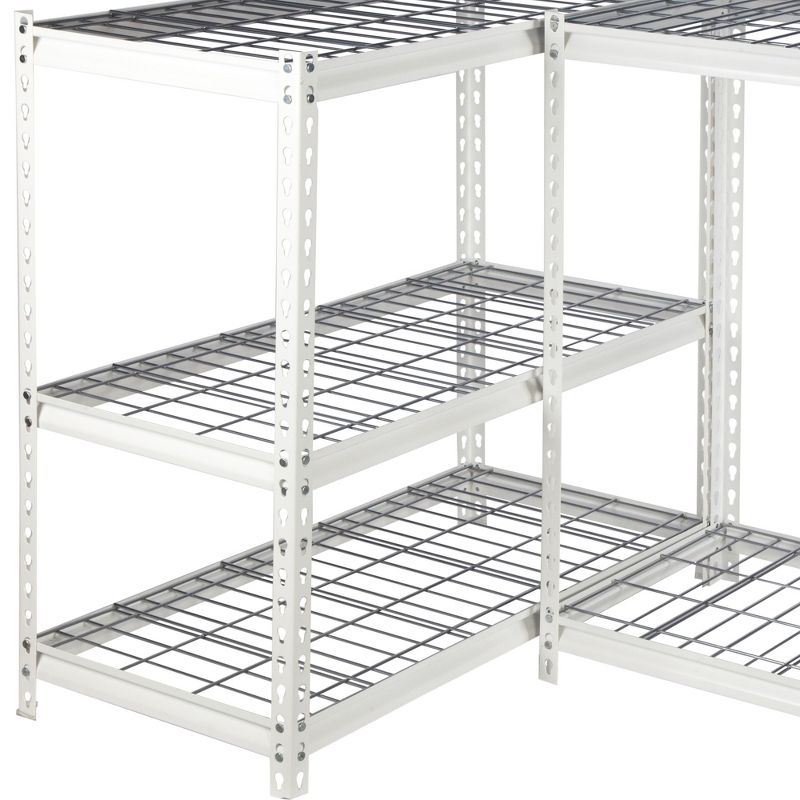 Pachira Adjustable Height 5-Shelf Steel Shelving Unit Utility Organizer Rack for Home, Office, and Warehouse, 4 of 9