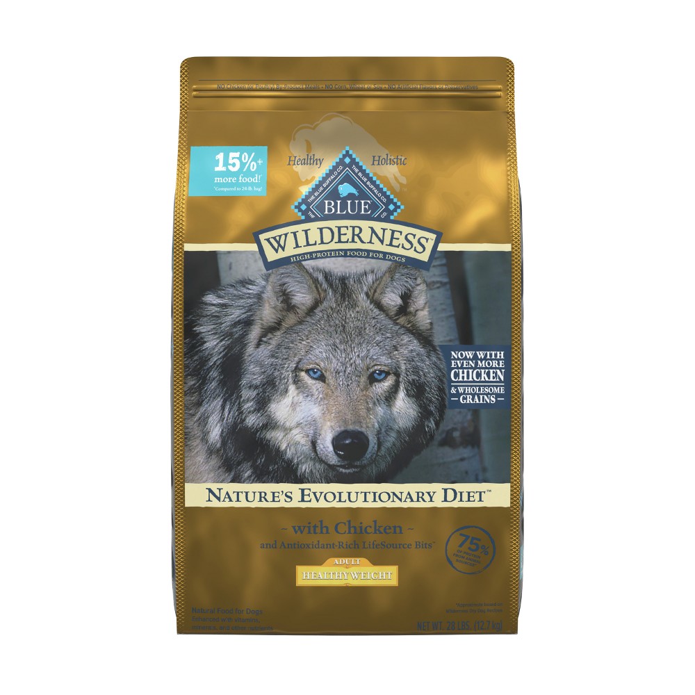 Blue Buffalo Healthy Weight Adult Dry Dog Food with Chicken Flavor - 28lbs