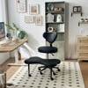 Pinmoco Office Chair Ergonomic Cross-Legged Desk Chair with Height Adjustable Wheels Meditation Chair - 2 of 4
