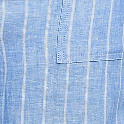 soft blue linen stripe