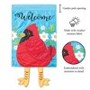 Magnolia Garden Welcome Cardinal 13 x 24 Inch Polyester Crazy Legs Garden Flag - 2 of 2