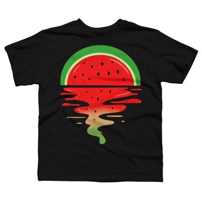 Boy's Design By Humans Watermelon Vaporwave Sunset By MinShop T-Shirt