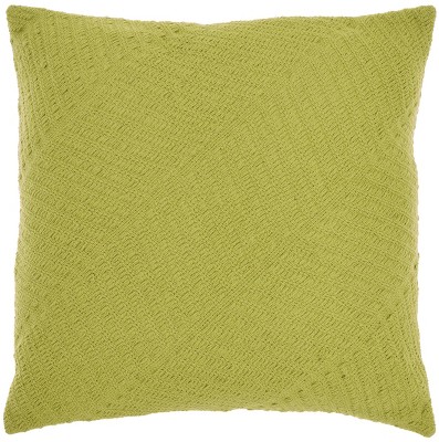 Mina Victory Lifestyle Cotton Fan Leaf 18 X 18 Indoor Throw Pillow Brown  : Target