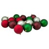 Northlight 32ct Shatterproof Christmas Ball Ornament Set 3.25" - Red/Green - 4 of 4