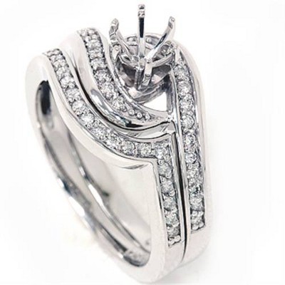 Pompeii3 1/4ct Channel Set Diamond Rings 14K White Gold