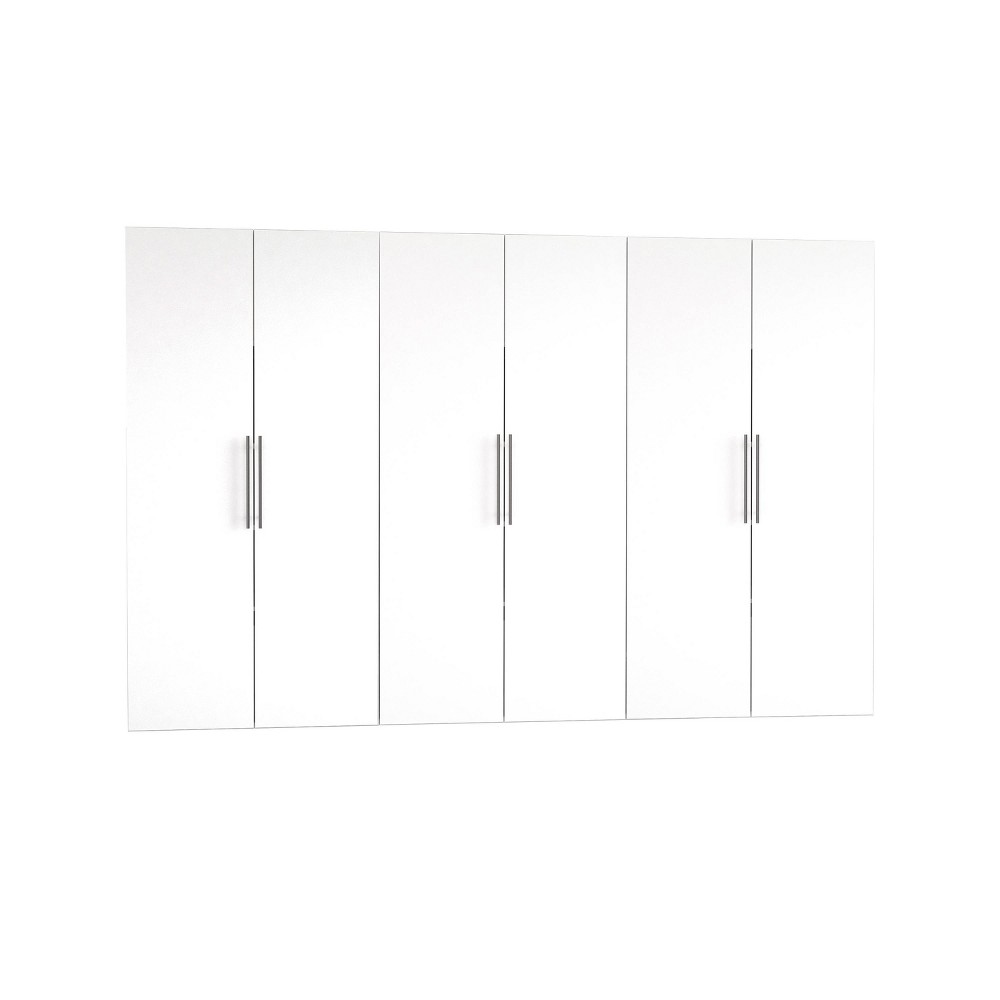 Photos - Wardrobe 108" Hangups with 3 Storage Cabinet Set White - Prepac