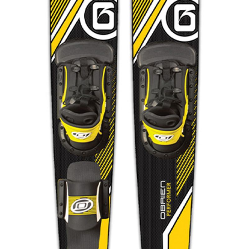 O'Brien Watersports 2191106 Adult 68 inches Performer Combo Water Skis Sizes 7-13, Yellow and Black, 3 of 4