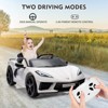 12V Kids Ride On Car, Sports Licensed Corvette Electric Car Toy for Toddles, with Remote Control, Visual Dashboard, LED Lights, Music, for Kids 3-10 - 4 of 4