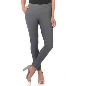 Rekucci Women’s Pull-On Skinny Work Pants – Tummy Control, Stretch Legging Fit with Zip Pockets for Office & Casual - 1 of 4