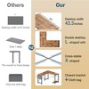Lyngins 50" L-Shaped Office Desk, Corner Gaming Desk with Storage Bracket & Side Pocket, Wooden Writing Table, Computer Desk for Home Office/Study - 2 of 4