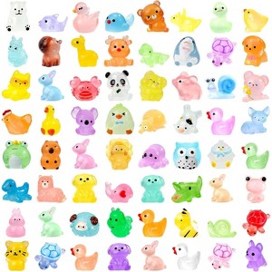 42-Piece Mini Resin Animal Figurines Set, 42 Unique Styles for Fairy Garden and Dollhouse Scene Decor - 1 of 4