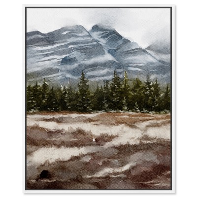 Art Remedy February Rocks Landscape Wall Art Framed