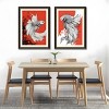 FONTOI Betta Fish Canvas Wall Art 2pcs, Home Wall Decor Living Room, Dining Room Decor Framed Wall Art for Hallway, Red 24"* 32"*1.2" - 2 of 4
