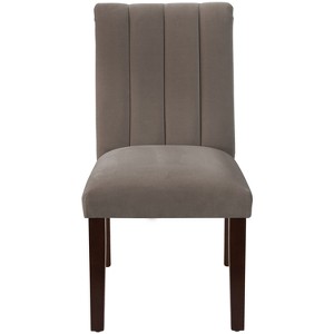 Channel Seam Dining Chair Regal Smoke - Skyline Furniture, Regal Grey